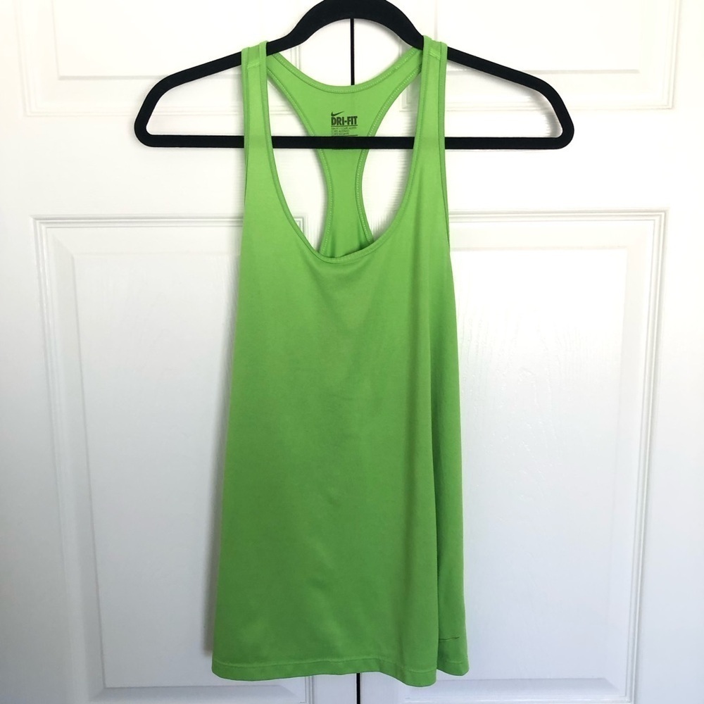 Neon Green Nike Dri Fit Tank Top Size M